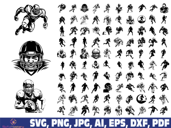 Download Football Player Svg Png - Premium Bundle
